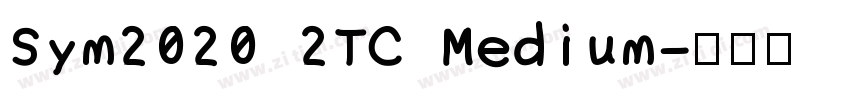 Sym2020 2TC Medium字体转换
